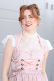 Kurzarm Bluse mit Schliefenmuster