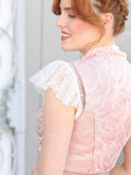 Kurzarm Bluse mit Schliefenmuster